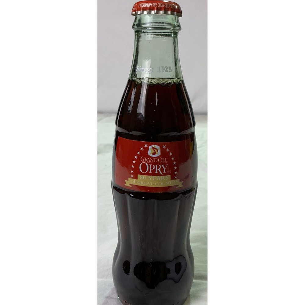 Vintage 2005 Coca-Cola Grand Ole Opry 80th Anniversary Sealed 8 Oz Bottle